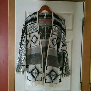 Woman's cardigan sweater.